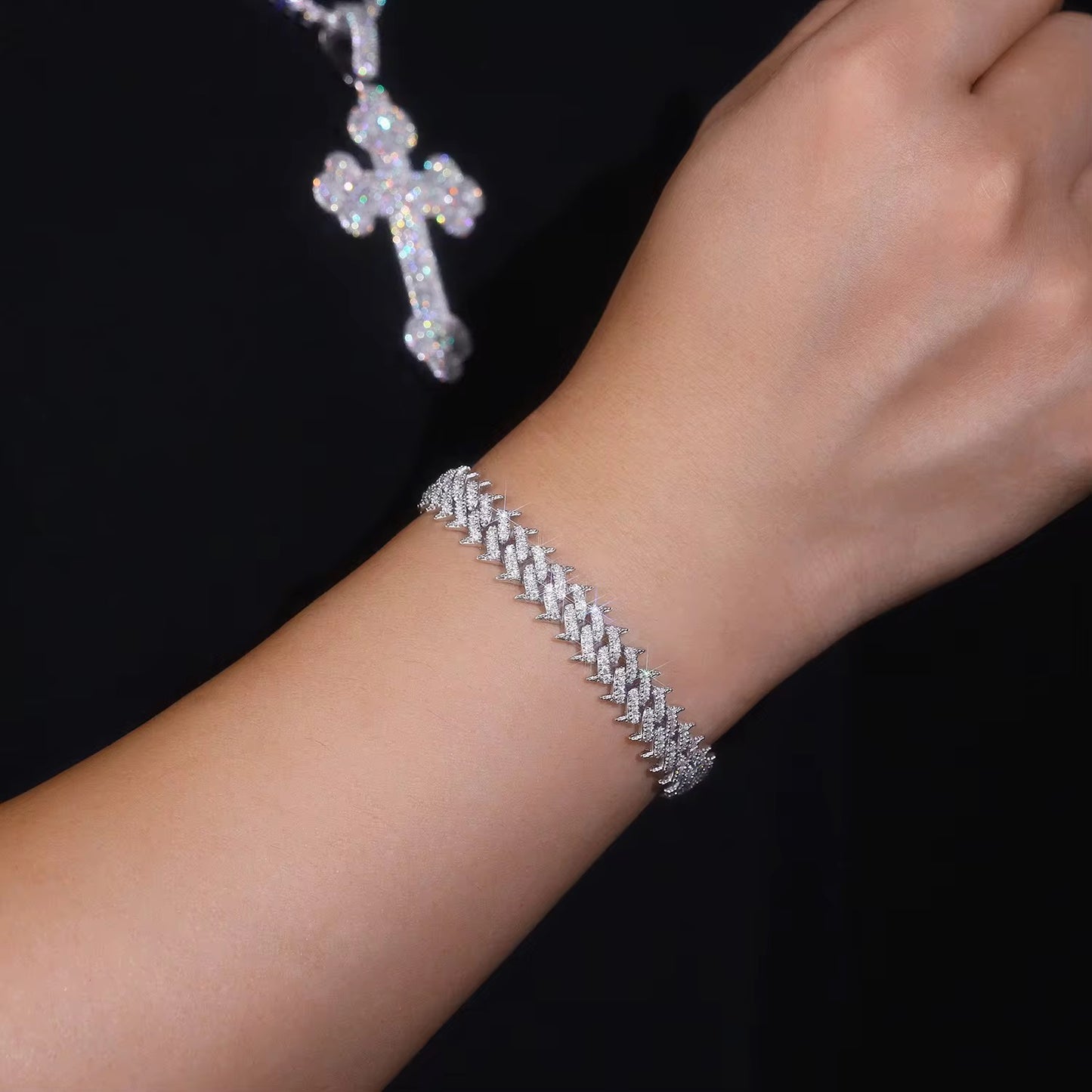 Moissanite Spike Bracelet