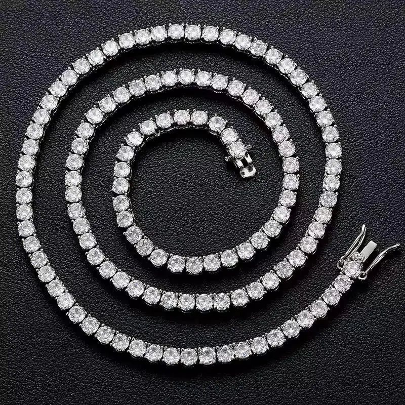 Moissanite Tennis Chain 2mm-6mm Korusto