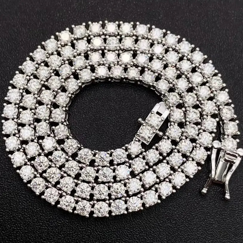 Moissanite Tennis Chain 2mm-6mm Korusto