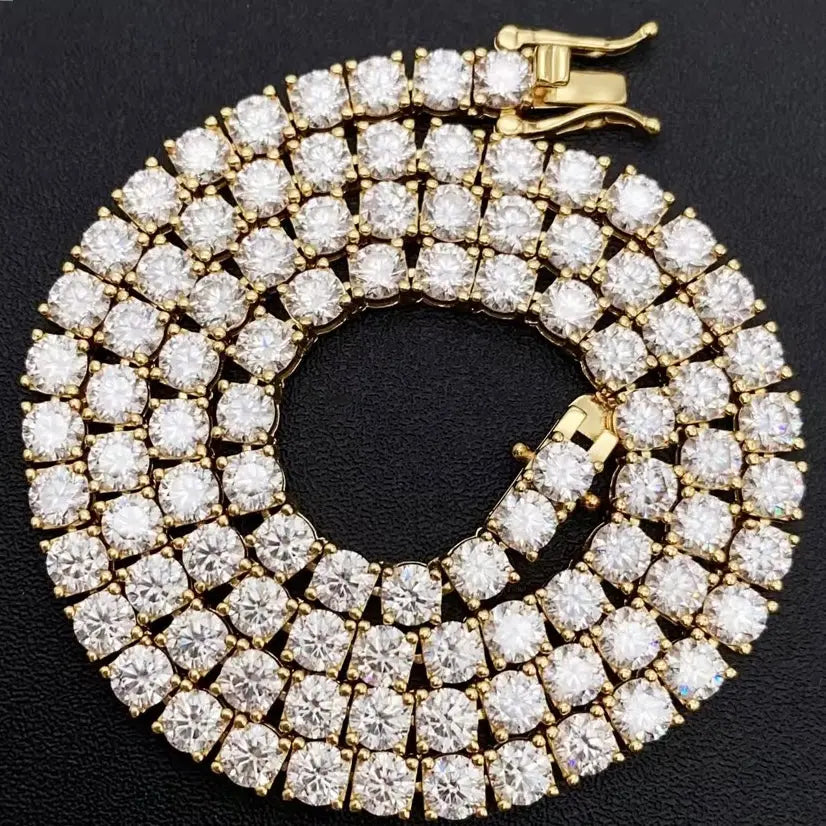 Moissanite Tennis Chain 2mm-6mm Korusto