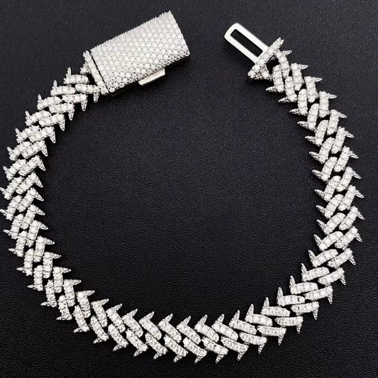 Moissanite Spike Bracelet