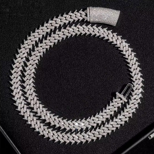 Moissanite Spike Chain